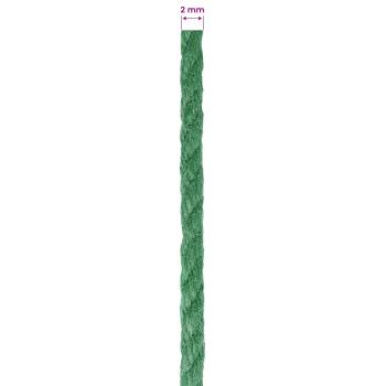 2 Stk. 2 mm Grün 100% Tossa Jute