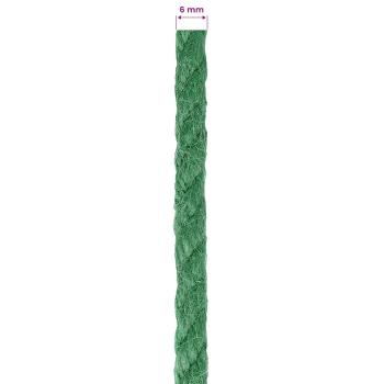 Juteseil 6 mm Grün 100% Tossa Jute