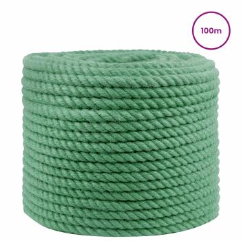 Juteseil 12 mm Grün 100% Tossa Jute