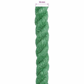 Juteseil 14 mm Grün 100% Tossa Jute