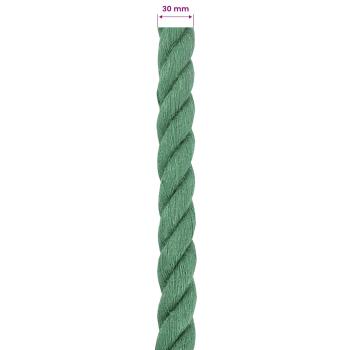 Juteseil 30 mm Grün 100% Tossa Jute