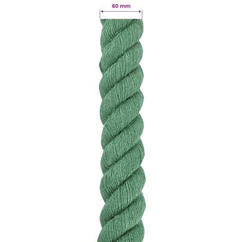 Juteseil 60 mm Grün 100% Tossa Jute