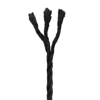 Baumwollzwirn 10 stk. 2 mm 100 m Schwarz 100% Baumwolle