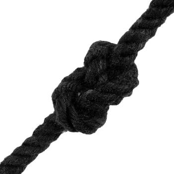 Baumwollseil 6 mm 500 m Schwarz 100% Baumwolle