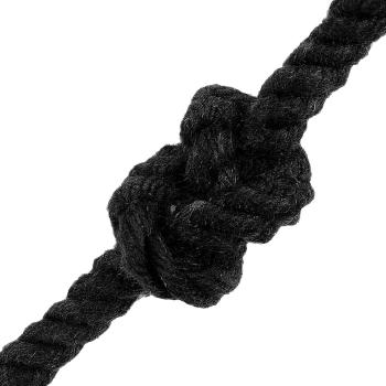 Baumwollseil 8 mm 25 m Schwarz 100% Baumwolle