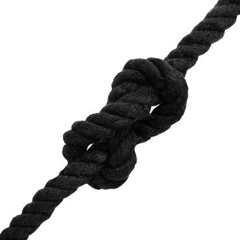 Baumwollseil 12 mm 100 m Schwarz 100% Baumwolle