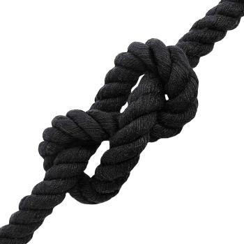 Baumwollseil 20 mm 100 m Schwarz 100% Baumwolle