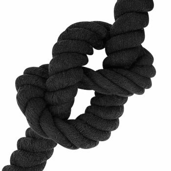 Baumwollseil 60 mm 5 m Schwarz 100% Baumwolle