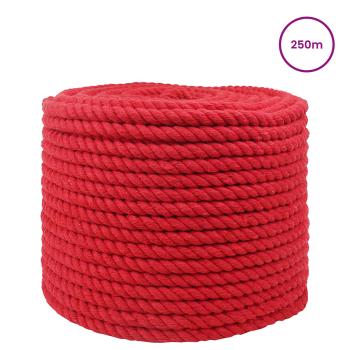Baumwollseil 12 mm 250 m Rot 100% Baumwolle