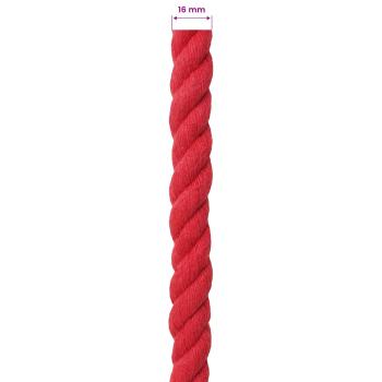 Baumwollseil 16 mm 25 m Rot 100% Baumwolle