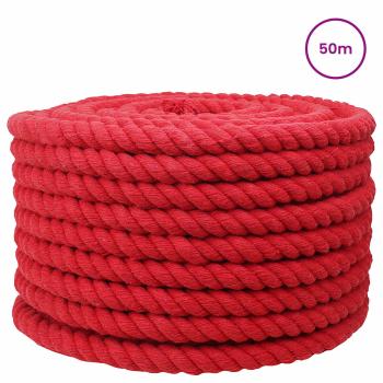 Baumwollseil 24 mm 50 m Rot 100% Baumwolle