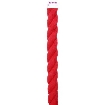 Baumwollseil 30 mm 50 m Rot 100% Baumwolle