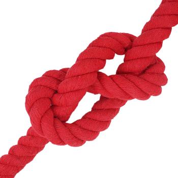 Baumwollseil 50 mm 10 m Rot 100% Baumwolle