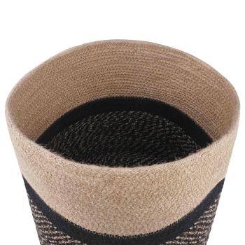 Pflanztopfsatz 2 Stk. Natürlich und Schwarz Ø 28 x 28 cm