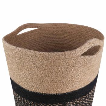 Pflanztopfsatz 2 Stk. Natürlich und Schwarz Ø 28 x 28 cm
