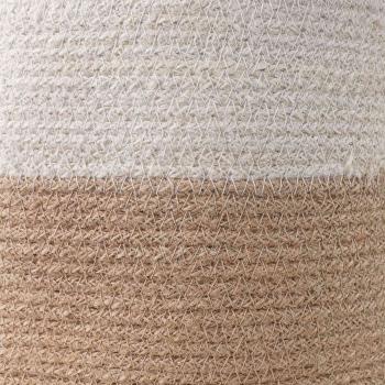 Pflanztopfsatz 2 stk. Natürlich und Weiß Ø 28 x 28 cm