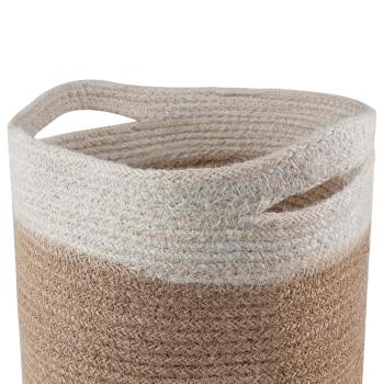 Pflanztopfsatz 2 stk. Natürlich und Weiß Ø 21 x 21 cm