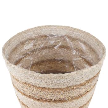 3 stk. Natürlich, Weiß und Beige Ø26 x 19 cm 100% Seegras