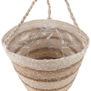 3 stk. Natürlich, Weiß und Beige Ø26 x 19 cm 100% Seegras