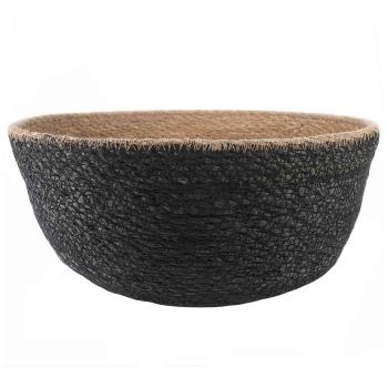 Pflanzenkübel mit Griffen 2 stk. Schwarz Ø 45 x 36 cm
