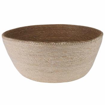 Pflanzenkübel mit Griffen 2 stk. Weiß Ø 45 x 36 cm 100% Seegras