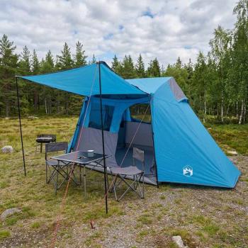 ARDEBO.de - Tunnelzelt Blau 475 x 220 x 192 cm