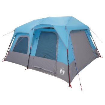 Sofort Zelt 8 Personen Blau 185T Polyester mit PU-Beschichtung