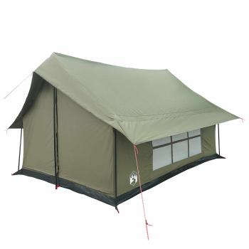 Hütten-Zelt Armeegrün 340 x 246 x 210 cm Polybaumwolle