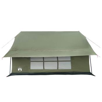 Hütten-Zelt Armeegrün 340 x 246 x 210 cm Polybaumwolle