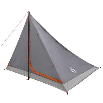 Trekkingzelt 4 Personen Grau und Orange