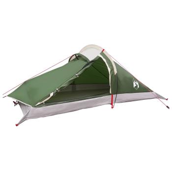 Trekkingzelt 2 Personen Grün 185T Polyester mit PU-Beschichtung