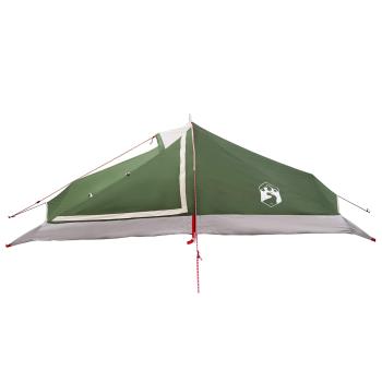 Trekkingzelt 2 Personen Grün 185T Polyester mit PU-Beschichtung