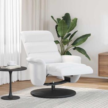 ARDEBO.de - Liegestuhl Weiß 98 x 71 x 106 cm PU