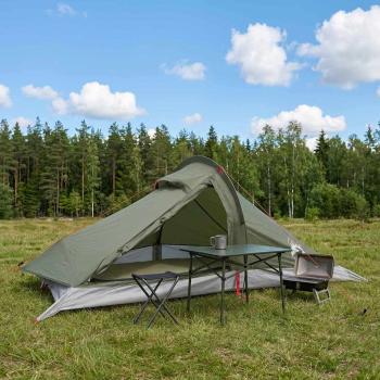 ARDEBO.de - Trekkingzelt 4 Personen Olivgrün
