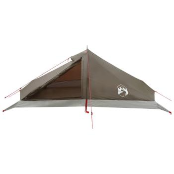 Trekkingzelt 4 Personen Braun und Grau