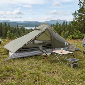 ARDEBO.de - Trekkingzelt 2 Personen Olivgrün