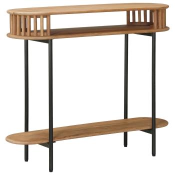 ARDEBO.de - Handgefertigter Beistelltisch Teakbraun 90 x 30 x 75 cm