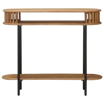Handgefertigter Beistelltisch Teakbraun 90 x 30 x 75 cm
