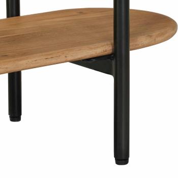 Handgefertigter Beistelltisch Teakbraun 90 x 30 x 75 cm
