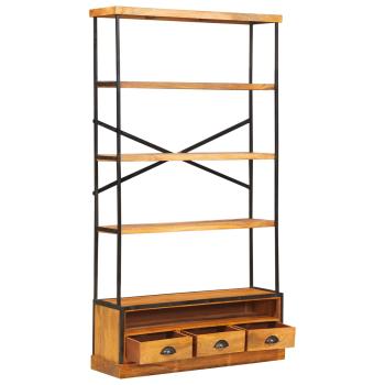 5-stufiges Bücherregal Natur 100 x 30 x 180 cm