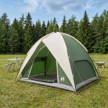 ARDEBO.de - Campingzelt mit Regenhaube wasserdicht 3 Personen Grün