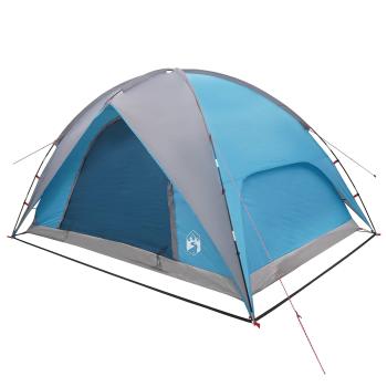 Campingzelt mit Regenhaube wasserdicht 4 Personen Blau