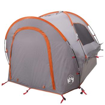 Autozelt 200 x 170 x 170 cm Grau und Orange Polyester und Stahl