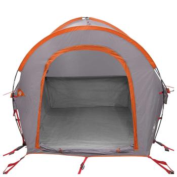 Autozelt 200 x 170 x 170 cm Grau und Orange Polyester und Stahl