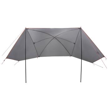 Autozelt 308 x 215 x 220 cm Grau und Orange Polyester und Stahl