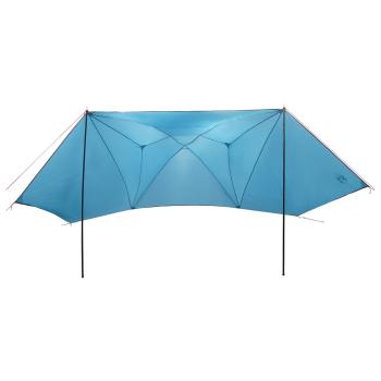 Autozelt Blau 350 x 250 cm Polyester und Stahl