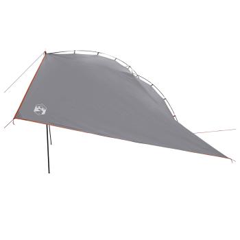 Autozelt Grau und Orange 350 x 250 cm Polyester und Stahl