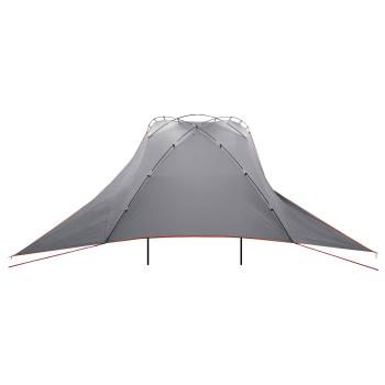 Autozelt Grau und Orange 350 x 250 cm Polyester und Stahl