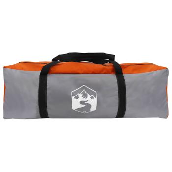 Autozelt Grau und Orange 350 x 250 cm Polyester und Stahl