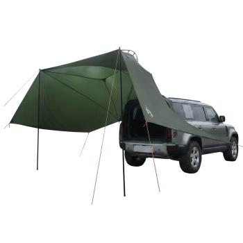 Autozelt 350 x 250 cm Olivegrün Polyester und Stahl